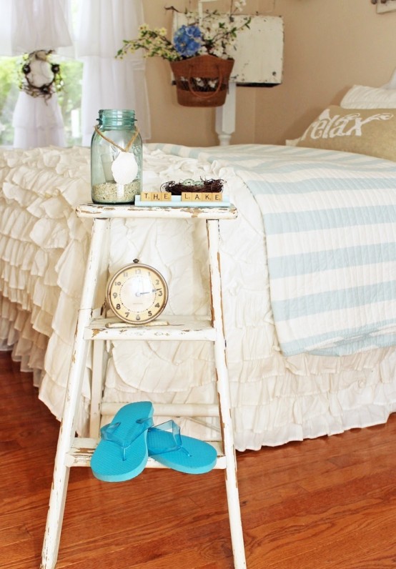 36 Décor Ideas With Ladders: Vintage Charm With Space-Saving .