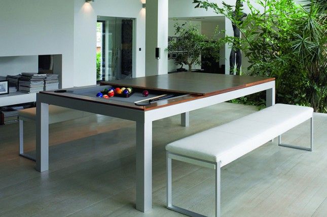 Made Us Look: A Pool Table and Dining Table in One! | Pool table .