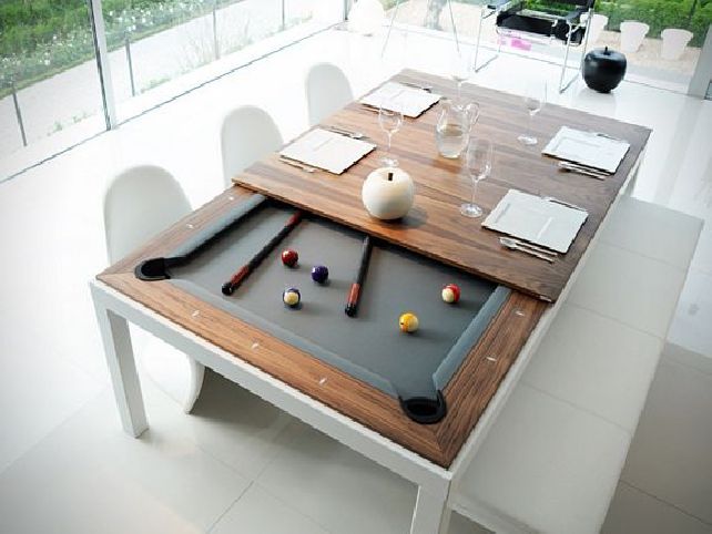 Dining Room Pool Table Combo | Dining room pool table, Game room .
