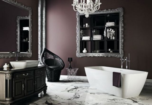 22 Dramatic Gothic Bathroom Designs Ideas (With images) | Gothic .