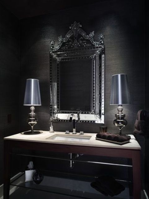 dramatic-gothic-bathroom-design-ideas-23 - Home Architecture and .