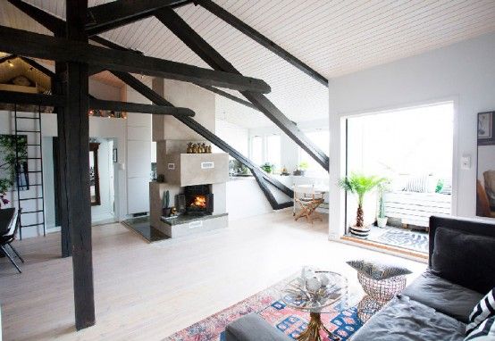 Eclectic Loft With A Scandinavian Feel In Norway (With images .