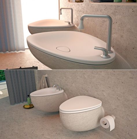 Eco-Friendly Bathroom Design Of Endless Concrete | Badkamer .