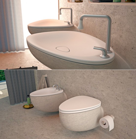 Eco-Friendly Bathroom Design Of Endless Concrete - DigsDi