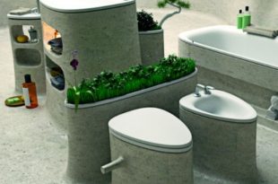 Eco-Friendly Bathroom Design Of Endless Concrete - DigsDi