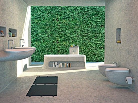 Eco-Friendly Bathroom Design Of Endless Concrete | Minimalist .