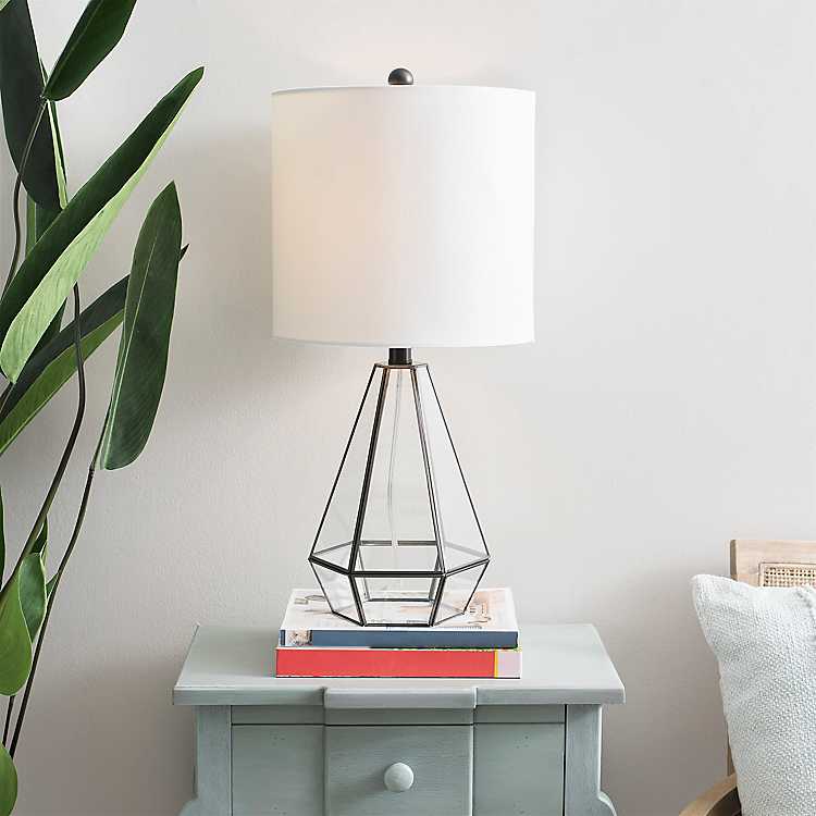 Clear Glass Terrarium Table Lamp | Kirklan