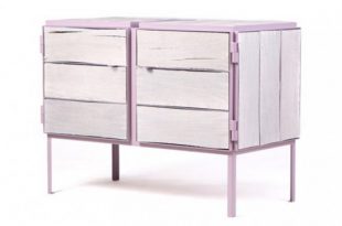 Eco-Friendly Lavender Dresser Of Newspaper Wood - DigsDi