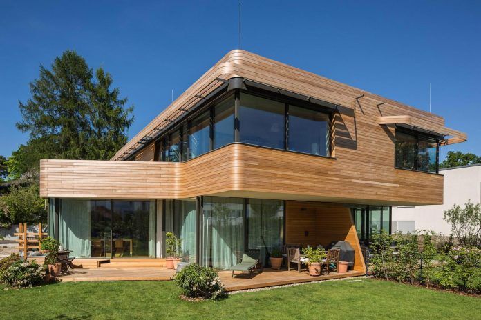 Holistic Living: eco-friendly wooden single-family house and two .