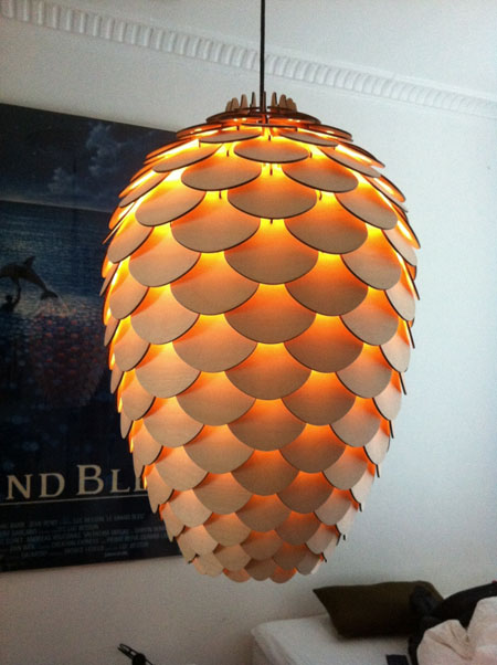 Pinecone: An Eco-friendly Lamp Made From Birch Plywood – Green .
