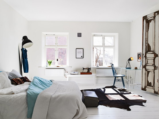 Elegant Scandinavian Apartment With Shabby Chic Touches - DigsDi