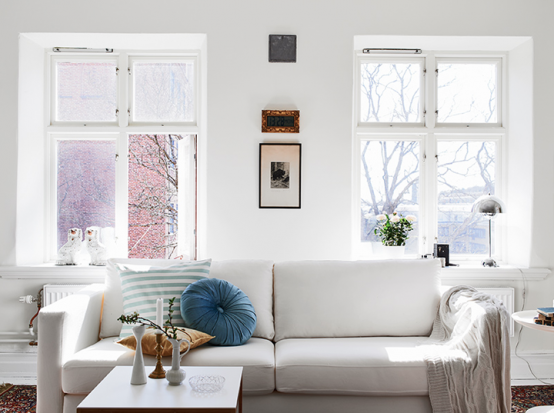 Elegant Scandinavian Apartment With Shabby Chic Touches - DigsDi