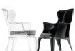 Elegant Transparent Armchair in Classic Form - Pasha by Pedrali .
