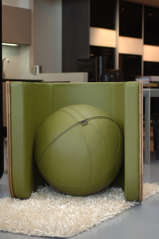 Ergonomic Chair And Table In One With A Ball - DigsDi