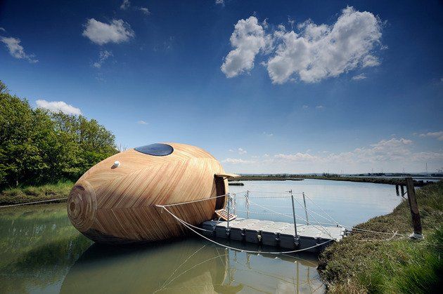 Exbury Egg floating house by Stephen Turner (With images .
