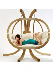 Globo Double Chair Natural | Hanging chair, Hanging swing chair .
