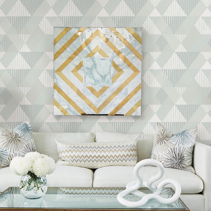 Sarah Richardson Design Mod Peaks 33' L x 20.5" W Wallpaper Roll .