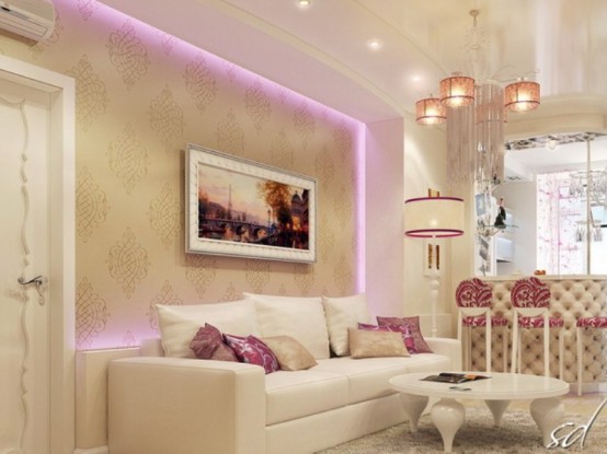 Exquisite Feminine Apartment Decorated With Pure Taste - DigsDi
