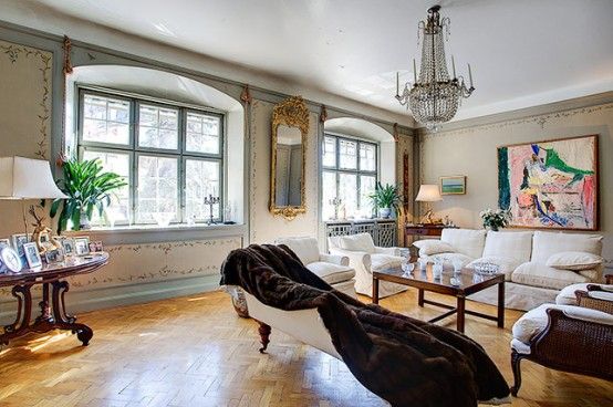 Extremely Large Townhouse with Very Traditional Interior Design .