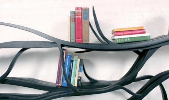 Extremely Original Bookshelf Inspired By An Ivy - DigsDi