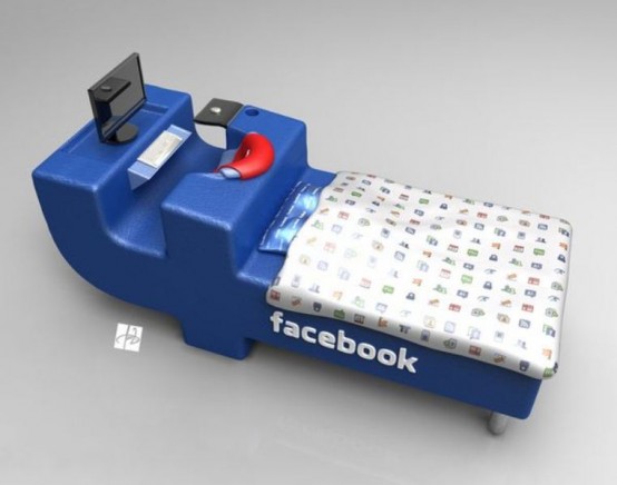 Facebook Inspired Bed To Be Constantly Online