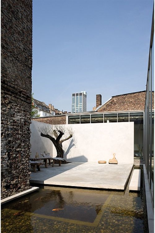 Fantastic Brick House In Industrial Style | DigsDigs | Pond design .