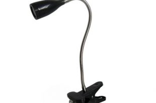 Limelights 17.70 in. Black Flexible Gooseneck LED Clip Light Desk .