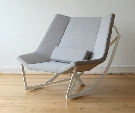Flexible Rocking Chair With a Padded Seat - Sway by Markus Krauss .