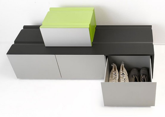 Flexible Yet Monolithic Sideboard System - Nuf by Performa - DigsDi