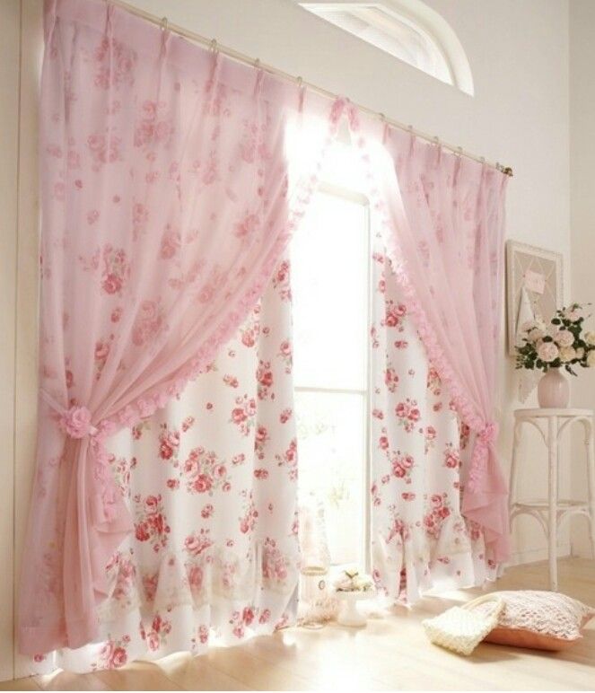 I love how they have put the sheers over the drapes, so when you .