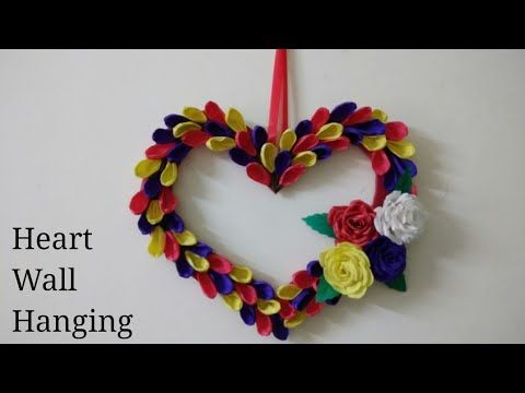 DIY Valentines Wall decoration ideas|Heart wall hanging|Home .