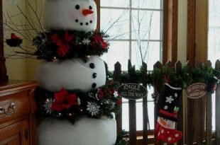 29 Fun Snowman Christmas Decorations For Your Home - DigsDi