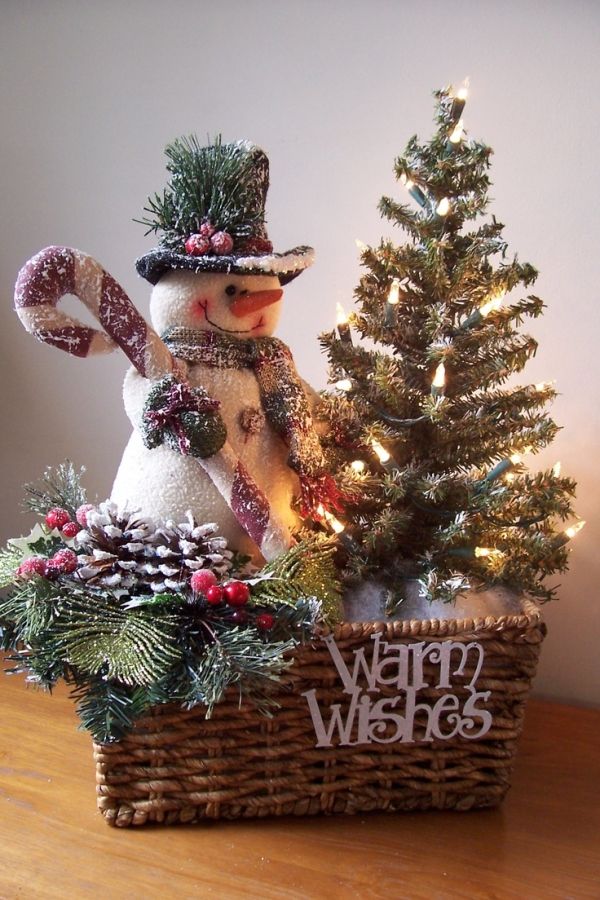 15 Cute Snowman Christmas Decorations For Your Home (With images .