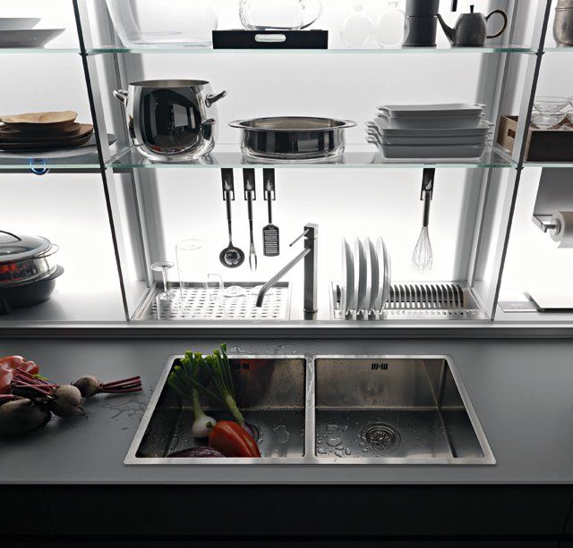 Logica Kitchen System by Valcucine | System kitchen, Hidden .