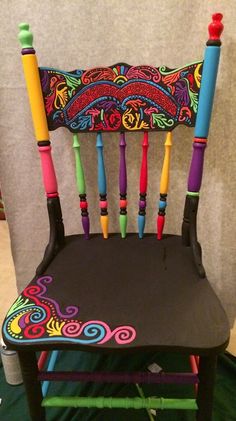 186 Best Painted rocking chairs images | Painted chairs, Hand .