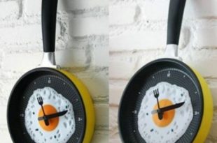 Funny Fried Omelette Clock For Your Kitchen - DigsDi