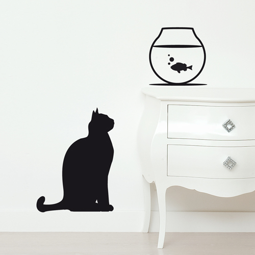 Funny Wall Stickers for Cat and Bird Lovers - DigsDi
