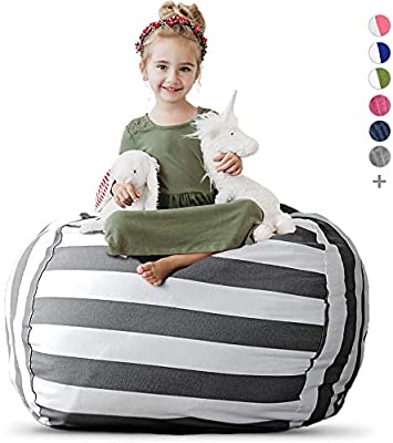 Amazon.com: Creative QT Stuffed Animal Storage Bean Bag Chair .