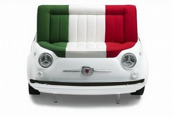 Sofa design inspired by Fiat 500. | Unique furniture design, Car .