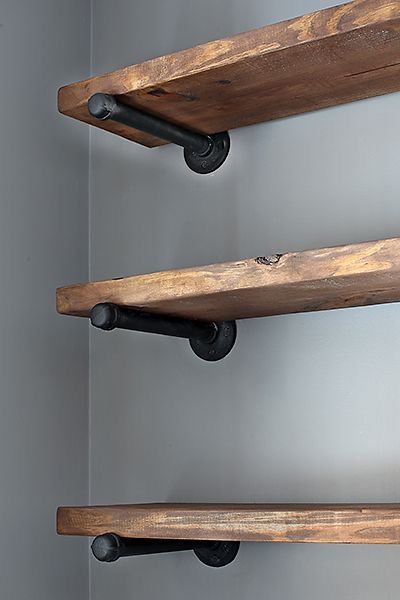 Antique Rough Sawn Shelves (With images) | Rustic wood shelving .