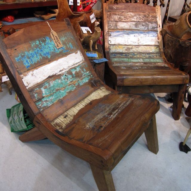Recycled timber chairs. | Recycled timber furniture, Recycled .