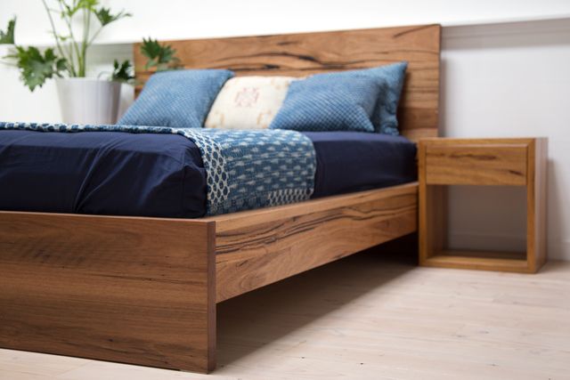 Helga Recycled Timber Bed by Retrograde Furniture - Recycled .