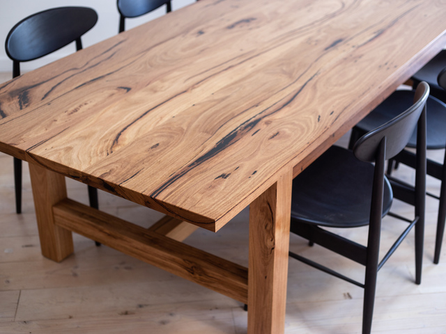 Farmhouse Recycled Timber Dining Table by Retrograde Furniture .