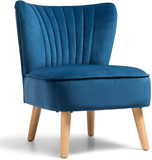 Amazon.com: Giantex Velvet Accent Chair, Upholstered Modern Sofa .