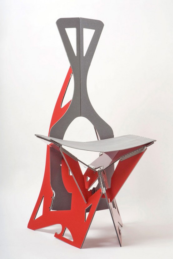 Futuristic And Ergonomic Leaf Folding Chairs - DigsDi