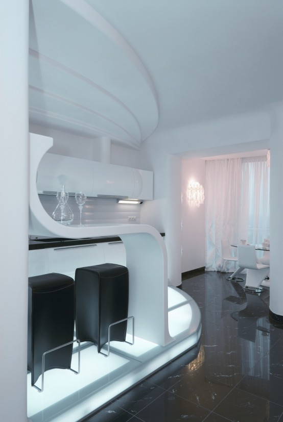 greatinteriordesig: Apartment Interior That Reminds A Salt Ca