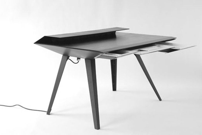 Futuristic Desk Inspired by Stealth Bombers