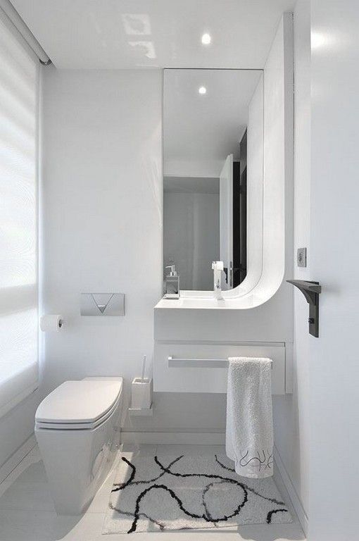 Futuristic Duplex Design In White Tones - DigsDigs | Modern white .