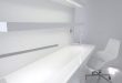 Futuristic Duplex Design In White Tones | Minimalist interior .