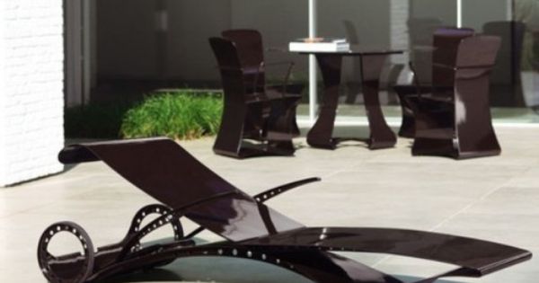 Futuristic Garden Furniture With Ferrari-Style Lounge Chair .